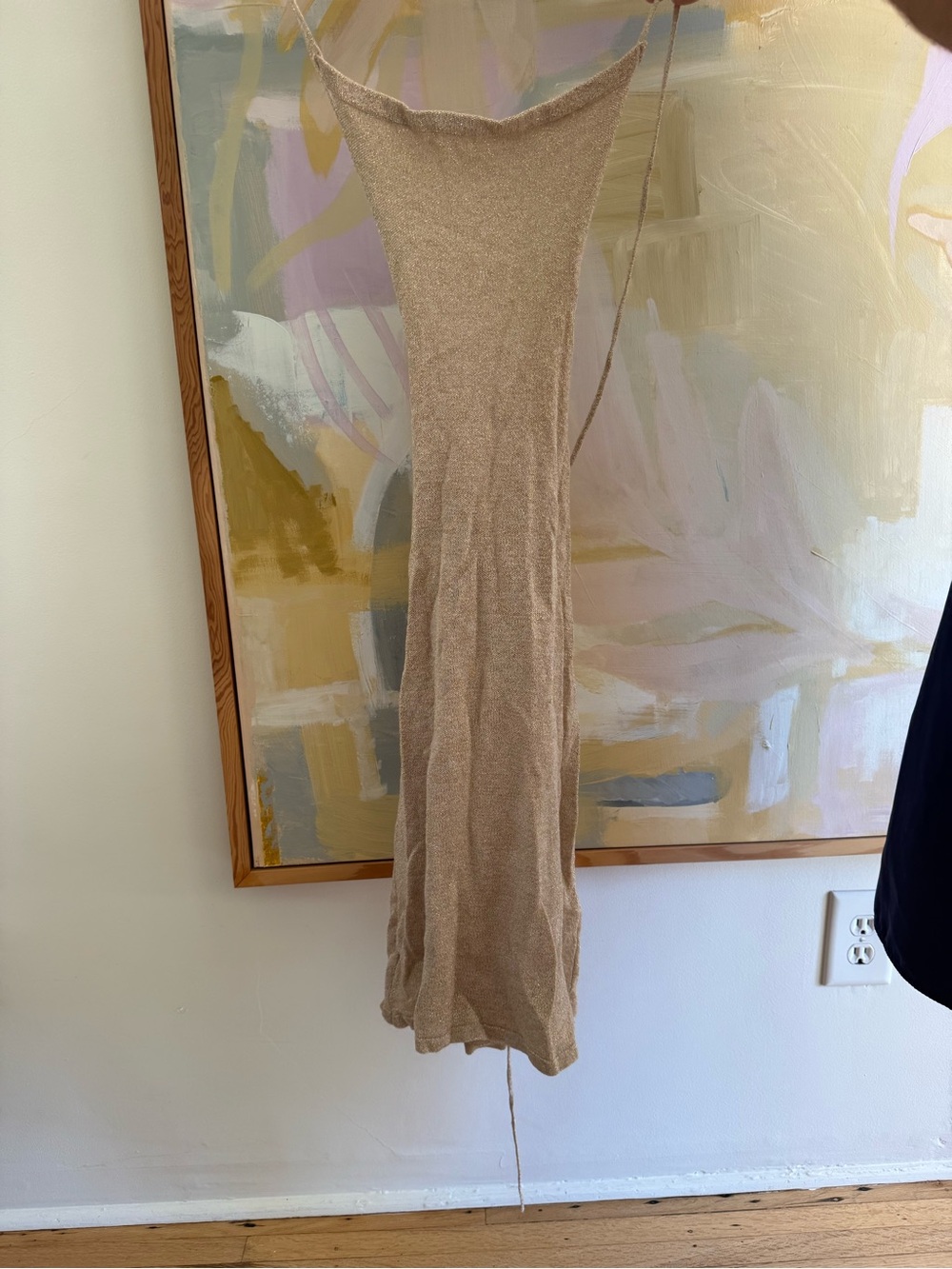 ALOHAS Beige Mini Slip Dress